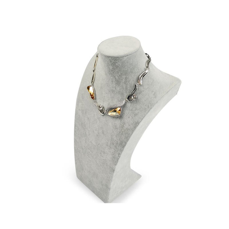 Oirlv Velvet 3-Dimensional Jewelry Stand Necklace Pendant Chain Jewelry Bust Display Holder (H15.16) - Image 4